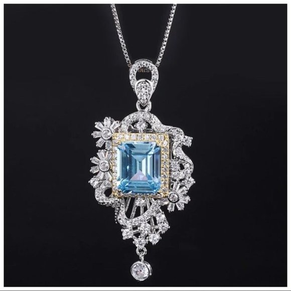 Swarovski Crystal 925 Silver Pendant Necklace